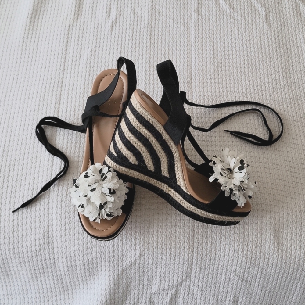 Kate Spade Platform Wedge Heeled Sandals US Women's Size 10M EUC